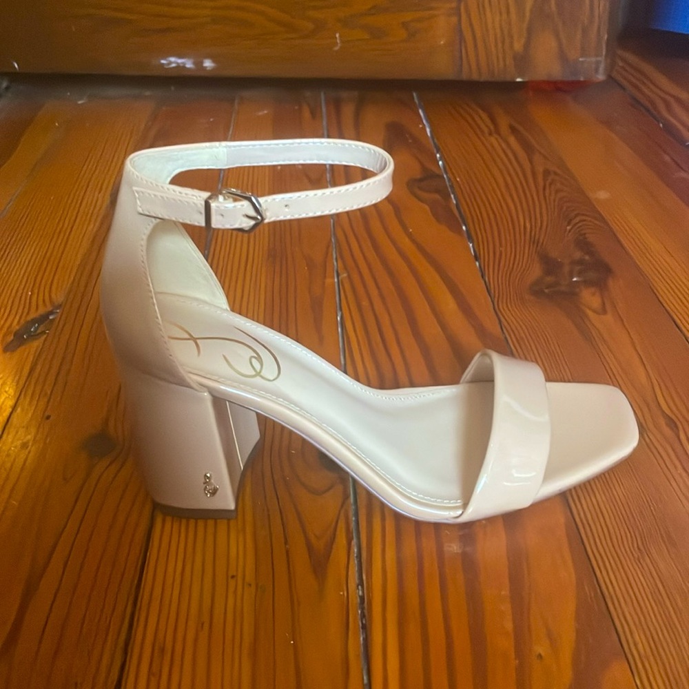 NWT Sam Edelman Daniella heel patent beige women’s 6.5